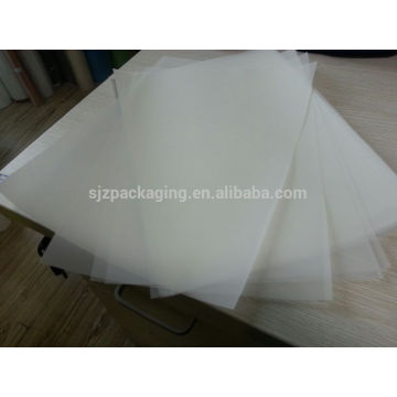 100micron PET Material Branco / Leite Branco / Transparente Mylar Filme